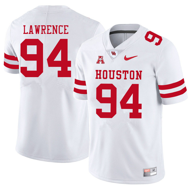 Men #94 Garfield Lawrence Houston Cougars College Football Jerseys Sale-White